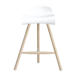 Bcn High Stool - Wood Legs