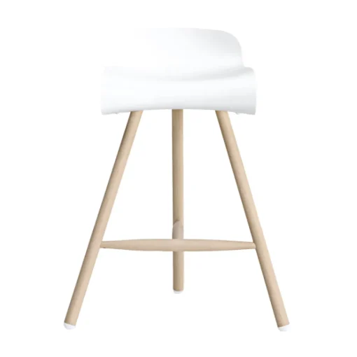 Bcn High Stool - Wood Legs