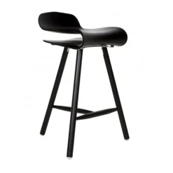Bcn High Stool - Wood Legs