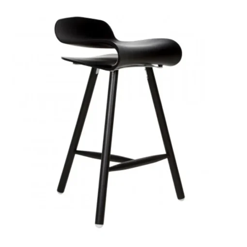 Bcn High Stool - Wood Legs