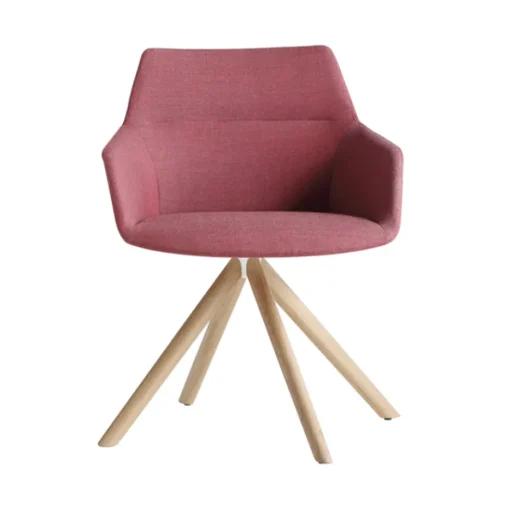 Dunas XS Chair with Arms - Wood Base