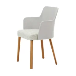 Emma Chair with Arms - Upholstered - Wood