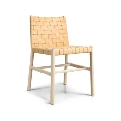 Julie Chair - Woven Cuoio