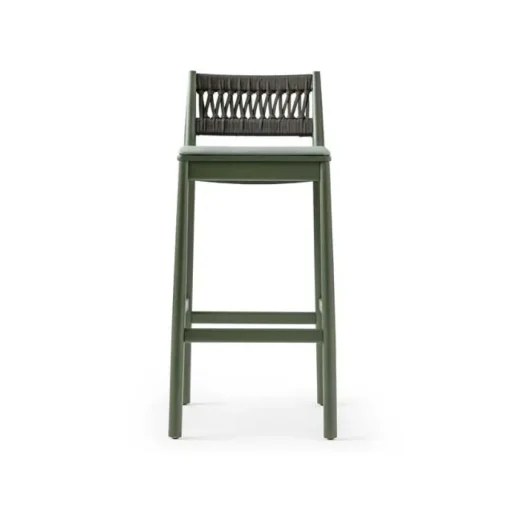 Julie High Stool - Rope - Upholstered