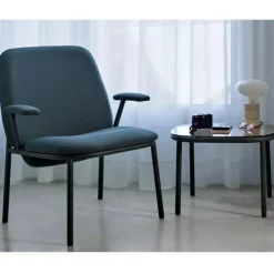 Lana Metal High Back Lounge Chair with Arms