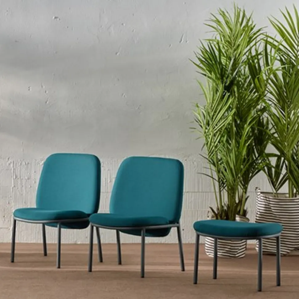 Lana Metal High Back Lounge Chair