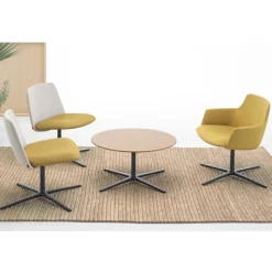 Unnia Soft Lounge Chair - Swivel Base