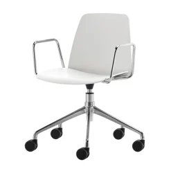 Unnia Work Chair with Arms - Aluminium Base
